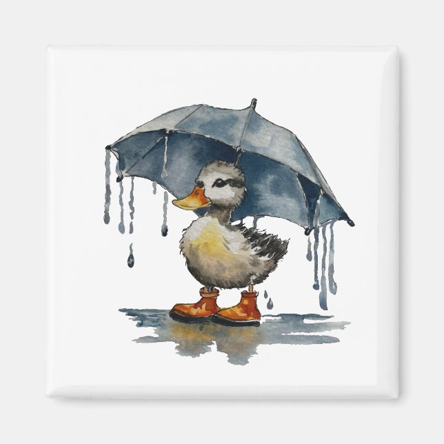 Imã Fluffy Ducking (Frente)