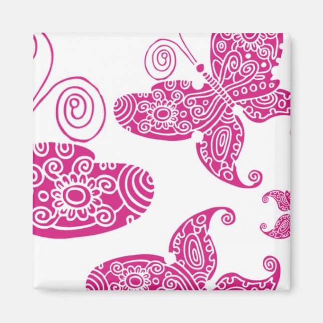 Imã Flutter Rosa (Frente)