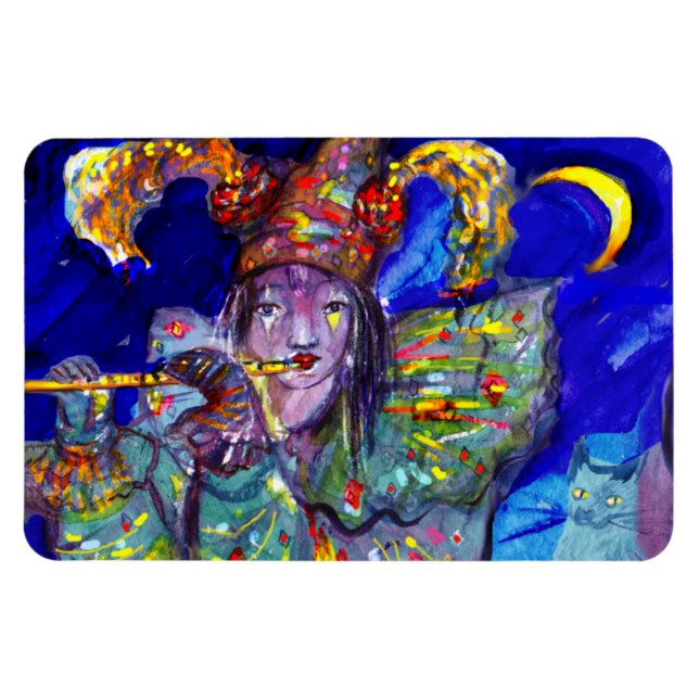 ÍMÃ FLUTUANTE EM AZUL (Horizontal)