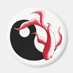 Imã Fluxo Marcial Adesivo Abstrato YinYang de Arte Mar