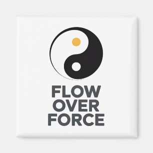 Imã Fluxo Sobre a Força Yin Yang Yoga Lance Vestuário