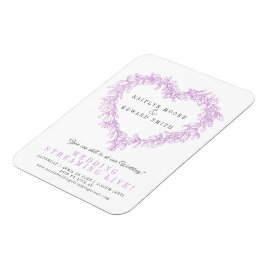 Ímã Fluxo vivo roxo casamento no inverno Mistletocolor
