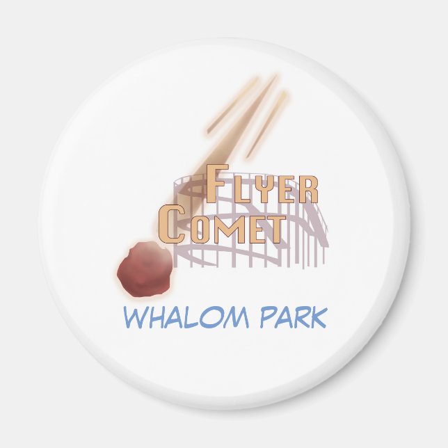 Imã Flyer Comet Whalom Park Magnet (Frente)