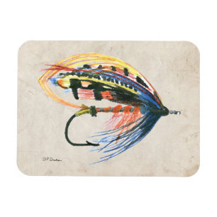 Ímã FlyFish Lure Art Salmon Fly Lure