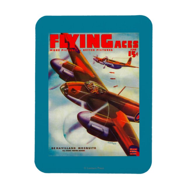 Ímã Flying Aces Magazine Cobrir 5 (Vertical)
