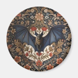 Imã Flying Bat - Moderno William Morris Floral