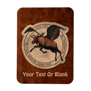Ímã Flying Moose Aviation Patch