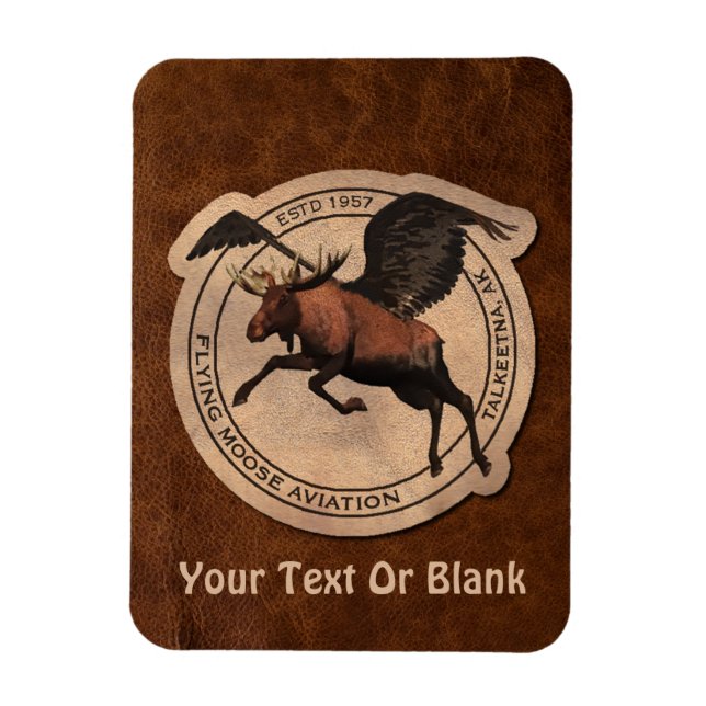 Ímã Flying Moose Aviation Patch (Vertical)