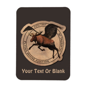 Ímã Flying Moose Aviation Patch