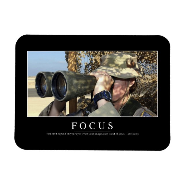 Ímã Foco: Cotação Inspiracional (Horizontal)