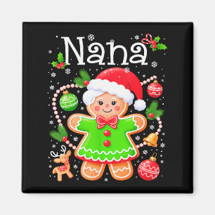 Imã Fofa Família de Biscoito de Gengibre Nana Natal Co