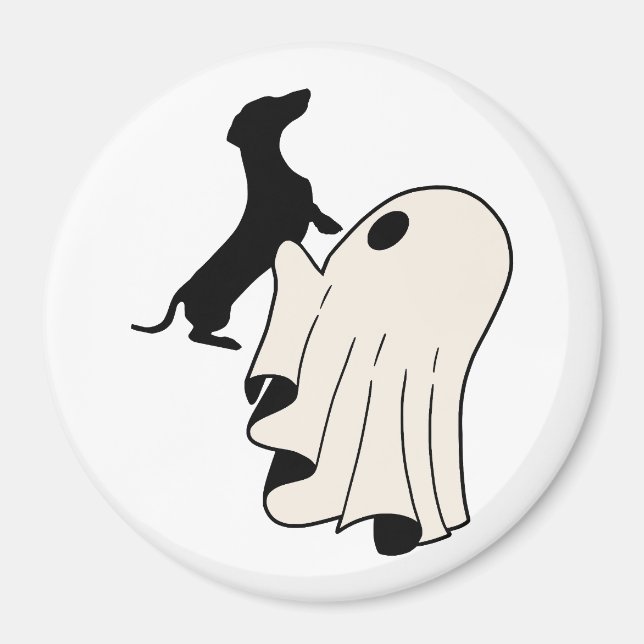 Imã Fofinho Amante de Dachshund Fantasma  (Frente)