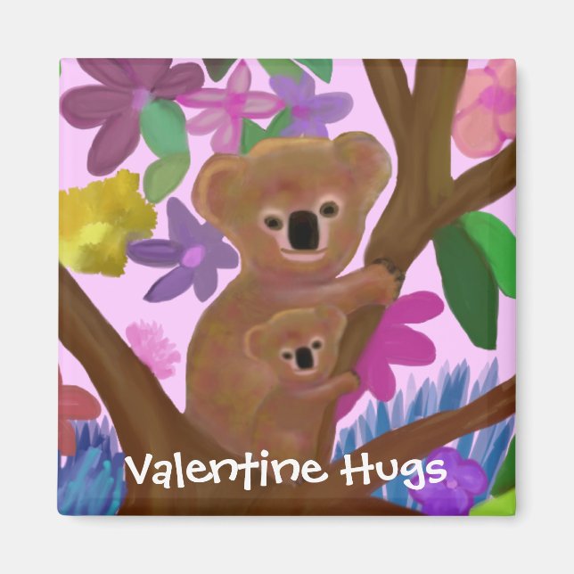 Imã Fofinho Namorados Koalas Magnet (Frente)