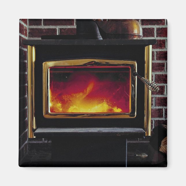 Imã fogão de madeira (Frente)