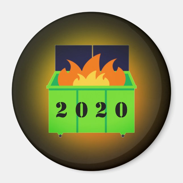 Imã Fogo de lixeira personalizável 2020 (Frente)