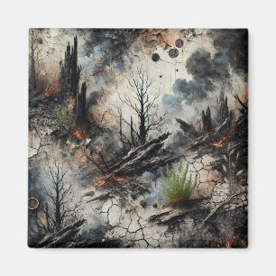 Imã Fogo Selvagem Após Abstrato de Arte