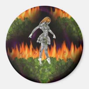 Imã fogo sem emenda & Candycorn de 3D Biomechannequin