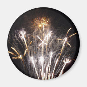 Imã Fogos de Artifício Brancos e Dourados II Celebraçã