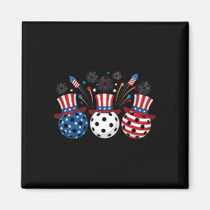 Imã Fogos de Artifício Engraçados de Pickleball Bandei
