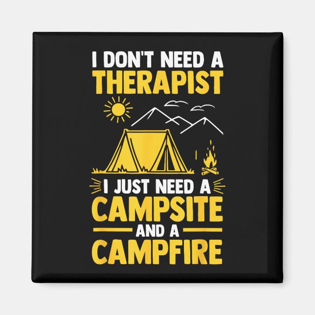 Imã Fogueira de camping vida no acampamento floresta c (Frente)