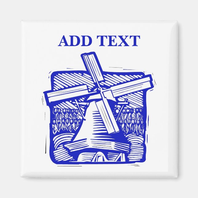 Imã Fogueira Neerlandesa Azul (Frente)