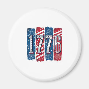 Imã Fogueira Patriótica de 1776 Projeto Vetorial Vinta