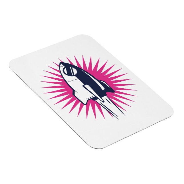 Ímã Foguete de Espaço Retroativo (Lado Direito)