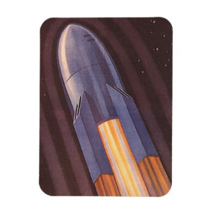 Ímã Foguetes de Nave Espacial de Ficção Científica Vin