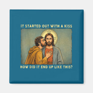Imã Foi apenas um beijo jesus & judas meme engraçado