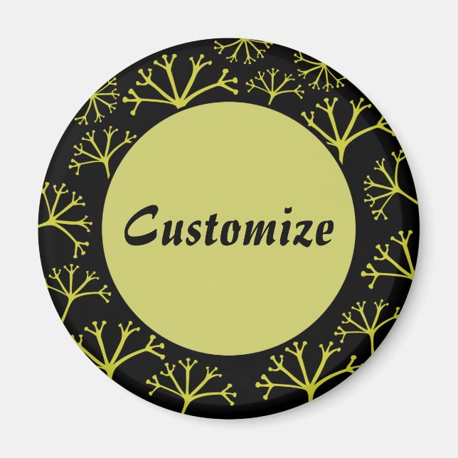 Imã Foi com o Modelo de vento - Preto (Frente)