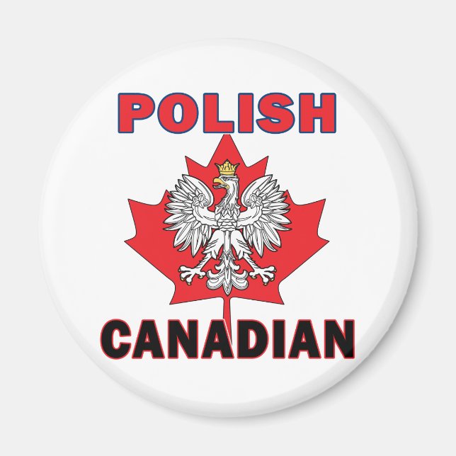 Imã Folha de águia canadiana polonesa (Frente)
