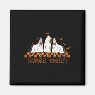 Imã Folha de Halloween Cavalo Fantástico Boo