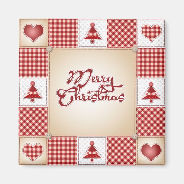 Imã Folha de Natal Feliz (Frente)