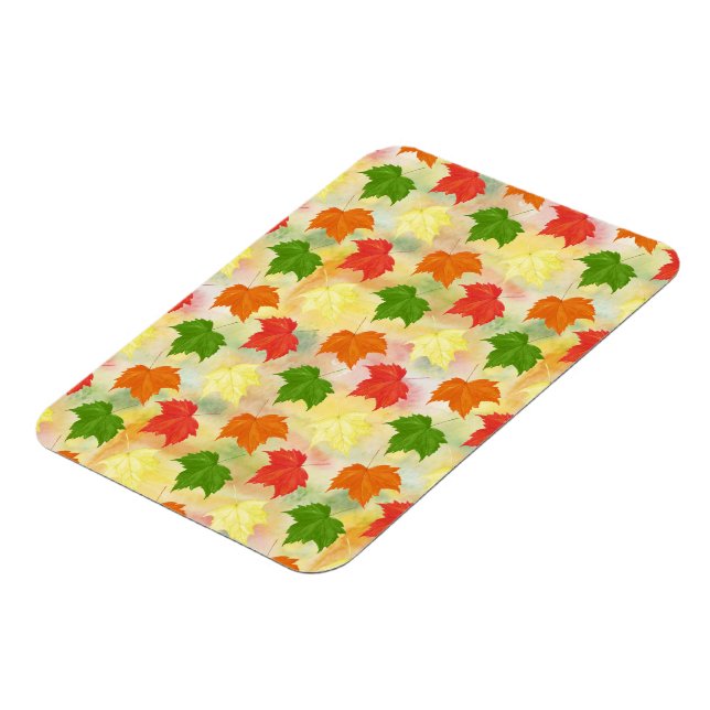 Ímã folha outono de aquarela (Left Side)