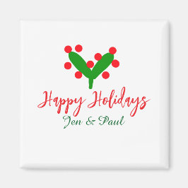 Imã Folha verde casal verde