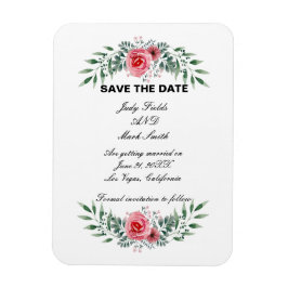 Ímã Folhagem Rosa Rosa Cor-de-Vidro Rosa Verde Salva A