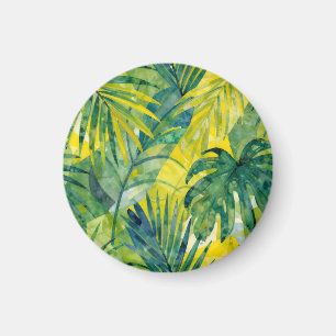 Imã Folhas da Selva Monstera Palma Tropical