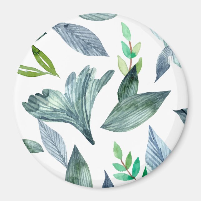 Imã Folhas de caída de cor aquosa 11 (Frente)