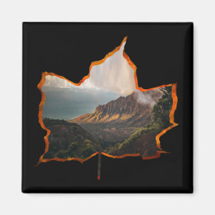 IMÃ FOLHAS DE CHEIO FLORESTA MONTANHA