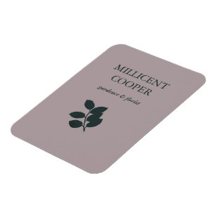 Ímã Folhas de cinza escura, roxo