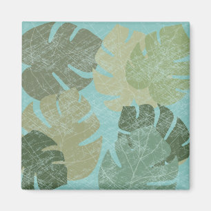 Imã Folhas de desbotamento tropical