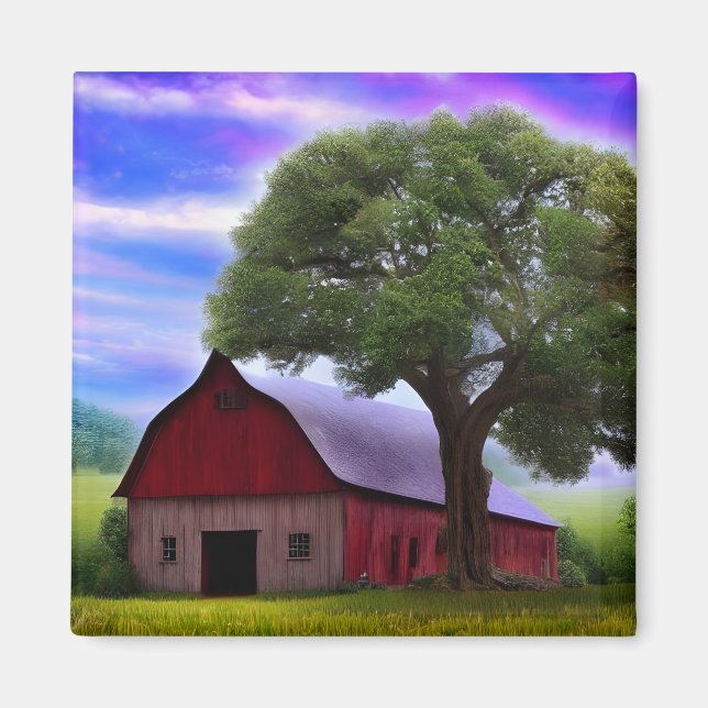 Imã Folhas de Mapeamento Russo de outono Picturesco (Frente)