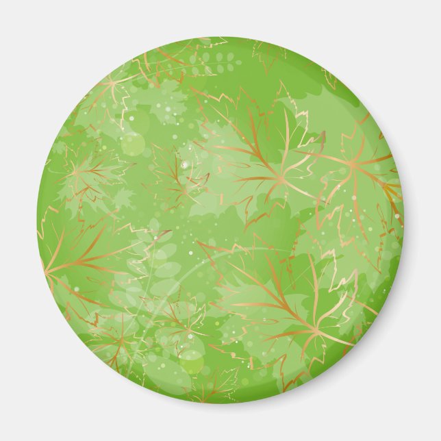 Imã Folhas de ouro 7 (Frente)