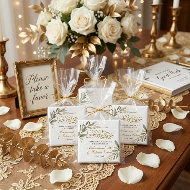 Imã Folhas de Ouro Elegância Casamento Muçulmano (Criador carregado)