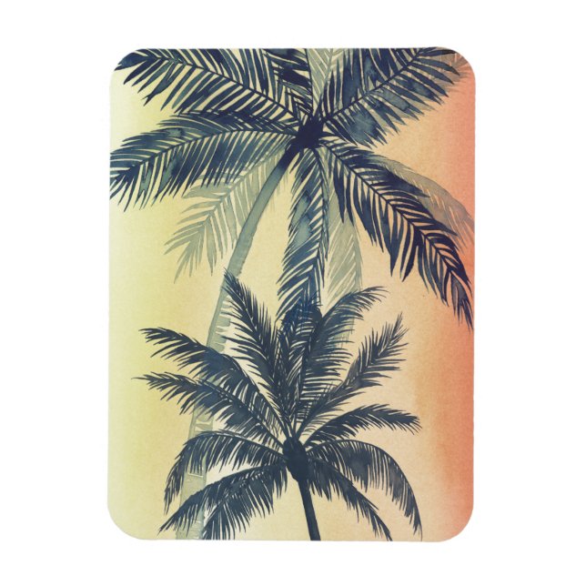Ímã Folhas de Palma Tropicais (Vertical)