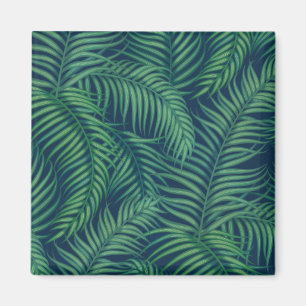 Imã Folhas de palmeira tropicais da noite