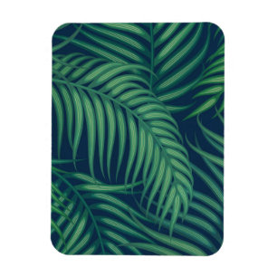 Ímã Folhas de Palmeira Tropicais Noturnas