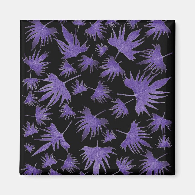 Imã Folhas de vinha de canário roxo (Frente)