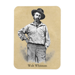 Ímã Folhas de Walt Whitman da grama