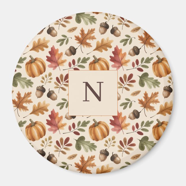 Imã Folhas Terrenas Terrenas de Laranja Peronalizadas (Frente)